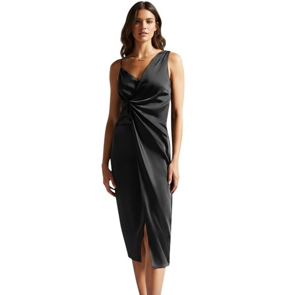 Ted Baker Dresses & Skirts - Ted Baker Odellia Asymmetric Waist Slip Dress NWT - Size 1 (2)